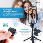 Selfie stick Teracell C01 + kvadripod Mini crni - Slika 8