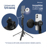 Selfie stick Teracell C12C + kvadripod Smart AI crni - Slika 6