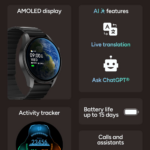Smart watch KSIX BXSW33N Horizon, 1.43" Amoled, GPS,crni - Slika 7