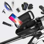 Torba/drzac za mobilni telefon za bicikl Wild man crna - Slika 2