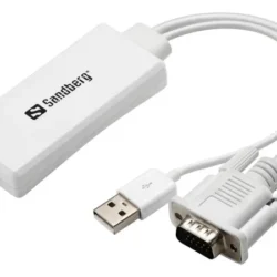 Adapter konverter Sandberg VGA + Audio - HDMI FHD 508-78