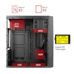 Kućište Stars Solutions K02 500W, USB 3.0 x2 - Slika 2