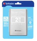 HDD E2.5" Verbatim 2TB USB 3.0 Store'n'Go 53189, Silver - Slika 4