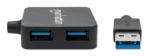 USB HUB 4port Manhattan 162296 3.2 G1/5Gbps/Crni - Slika 2