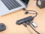 USB-C HUB 4port Manhattan 180863 3.2 G1+USB-C/5Gbps/Crni - Slika 3