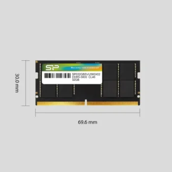 RAM SODIMM DDR5 16GB 5600MHz SiliconPower SP016GBSVU560F02