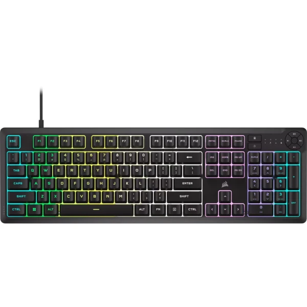 47341.webp Tastatura žična gaming Corsair K55 CORE RGB crna CH-9226C65-NA - Slika 1