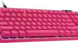 Tastatura žična gaming Logitech PRO X TKL RAPID roze 920-013253