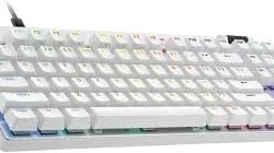 Tastatura žična gaming Logitech PRO X TKL RAPID bela 920-013242
