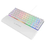 Tastatura žična gaming Rampage PLOWER K60 mehanička plavi switch bela 37254 - Slika 3