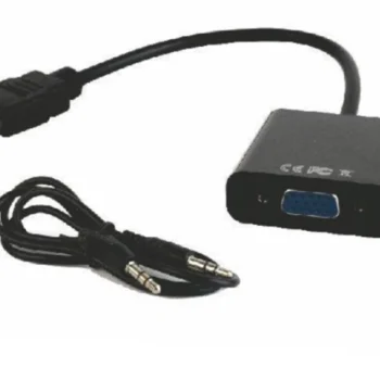 A-HDMI-VGA-06 Adapter GEMBIRD HDMI to VGA with audio Black