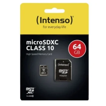 Micro SDXC Intenso 64GB Class10 3413490 + adapter
