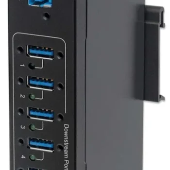 USB HUB 7port Manhattan 164405 USB 3.0/industrijski/na šinu