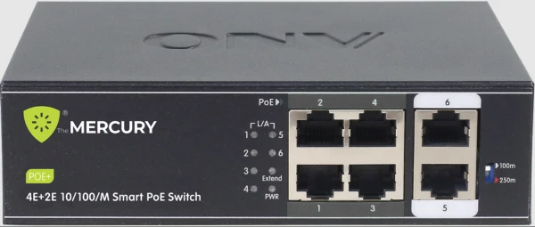 50094.webp LAN Switch Mercury H1064PL 6port 10/100 4-PoE - Slika 1