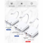 Adapter Coteci lightning na dual lightning CS8850 beli - Slika 3
