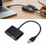 Adapter USB 3.0 JWD na  HDMI, VGA, AUDIO, 3 u 1 crni - Slika 4