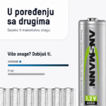 ANSMANN Baterija 1.2V 1300mAh AA NiMH blister 4kom - Slika 3