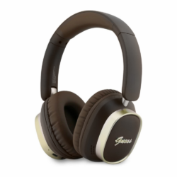 Bluetooth slusalice Guess ENC Rectangle Metal Script braon(GUBHV28HGCSMW)