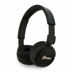 Bluetooth slusalice Guess Script Metal Logo crne (GUBHV6SCK)