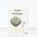 Bluetooth slusalice Guess Script Metal Logo zelene (GUTWSJ7BTE4GN) - Slika 4