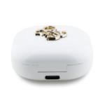 Bluetooth slusalice Guess TWS 4G Metal logo bele (GUTWSJ7HE4GH) - Slika 4