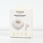 Bluetooth slusalice Guess TWS 4G Metal logo bele (GUTWSJ7HE4GH) - Slika 5