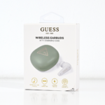 Bluetooth slusalice Guess TWS Flat Triangle Logo Electroplated zelene (GUTWST7FCETN) - Slika 4