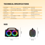 Bluetooth zvucnik Fantech NP01 NeraParty crni - Slika 10