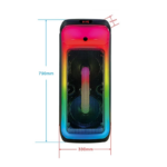 Bluetooth zvucnik JWD DR-1028 RGB - Slika 9