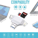 Citac kartica SD microSD na Type C Lightning USB 2.0 JWD-84 crni - Slika 8