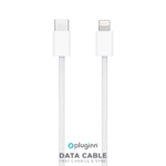 Data kabl Pluginn fast PD 30W Type C na Lightning beli 1m - Slika 2