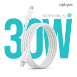 Data kabl Pluginn fast PD 30W Type C na Lightning beli 1m - Slika 3