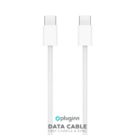 Data kabl Pluginn fast PD 60W Type C na Type C beli 2m - Slika 2