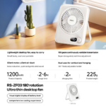 Desktop ventilator REMAX RS-ZF03 beli - Slika 2