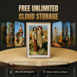 Digitalni foto ram Arzopa 14 inch Gold Metal 32GB - Slika 5