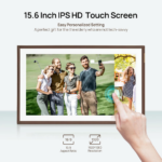 Digitalni foto ram Arzopa 15,6 inch Brown Plastic 32GB - Slika 2
