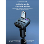 FM transmiter C44 USB, QC 3.0 Bluetooth 5.0, handsfree crni - Slika 2