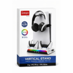 iPega PG-P5S006 vertikalni multifunkcionalni stalak za PS5 slim/PRO RGB beli - Slika 6
