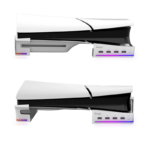 iPega PG-P5S021 horizontalni multifunkcionalni stalak za PS5 slim/PRO RGB beli - Slika 4