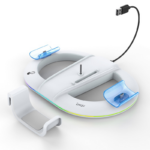 iPega PG-P5S045H vertikalni multifunkcionalni stalak za PS5 slim/PRO RGB beli - Slika 3