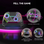 Joypad Bluetooth WIFI za PS5 crni RGB - Slika 3