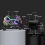 Joypad Bluetooth WIFI za PS5 crni RGB - Slika 5