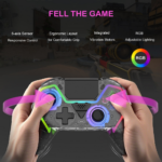 Joypad Bluetooth WIFI za PS5 crni RGB - Slika 6