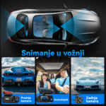 Kamera za Auto DashCam 3u1 JWD 1080P crna - Slika 5