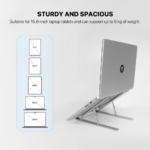 Laptop stalak Fantech NS11 srebrni - Slika 4