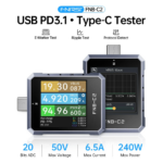 Multifunkcionalni digitalni Type C smart tester FNIRSI FNB-C2 USB PD 3.1 Type C Fast Charging - Slika 3