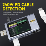 Multifunkcionalni digitalni USB FNIRSI FNB58 Fast Charger - Slika 3