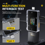 Multifunkcionalni digitalni USB i Type C smart tester FNIRSI FNAC-28 2u1 (za punjace i power bank uredjaje) - Slika 3