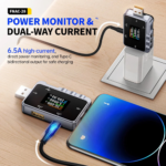 Multifunkcionalni digitalni USB i Type C smart tester FNIRSI FNAC-28 2u1 (za punjace i power bank uredjaje) - Slika 4