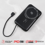 Power bank prenosiva baterija Oxpower PDW12 12000mAh 3u1 magnetic crna